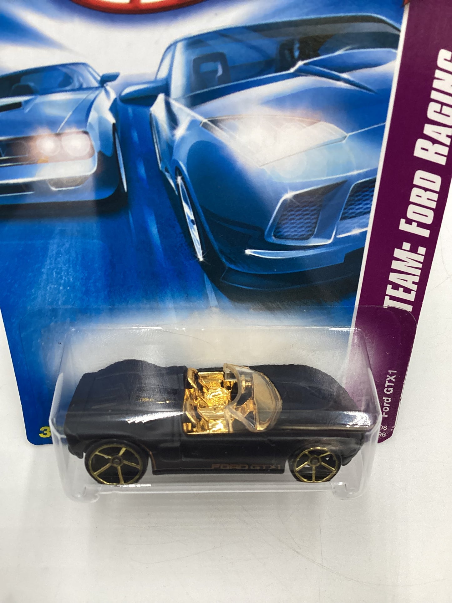 2008 Hot Wheels HW Team: Ford Racing #141 Ford GTX1 Matte Black 22i