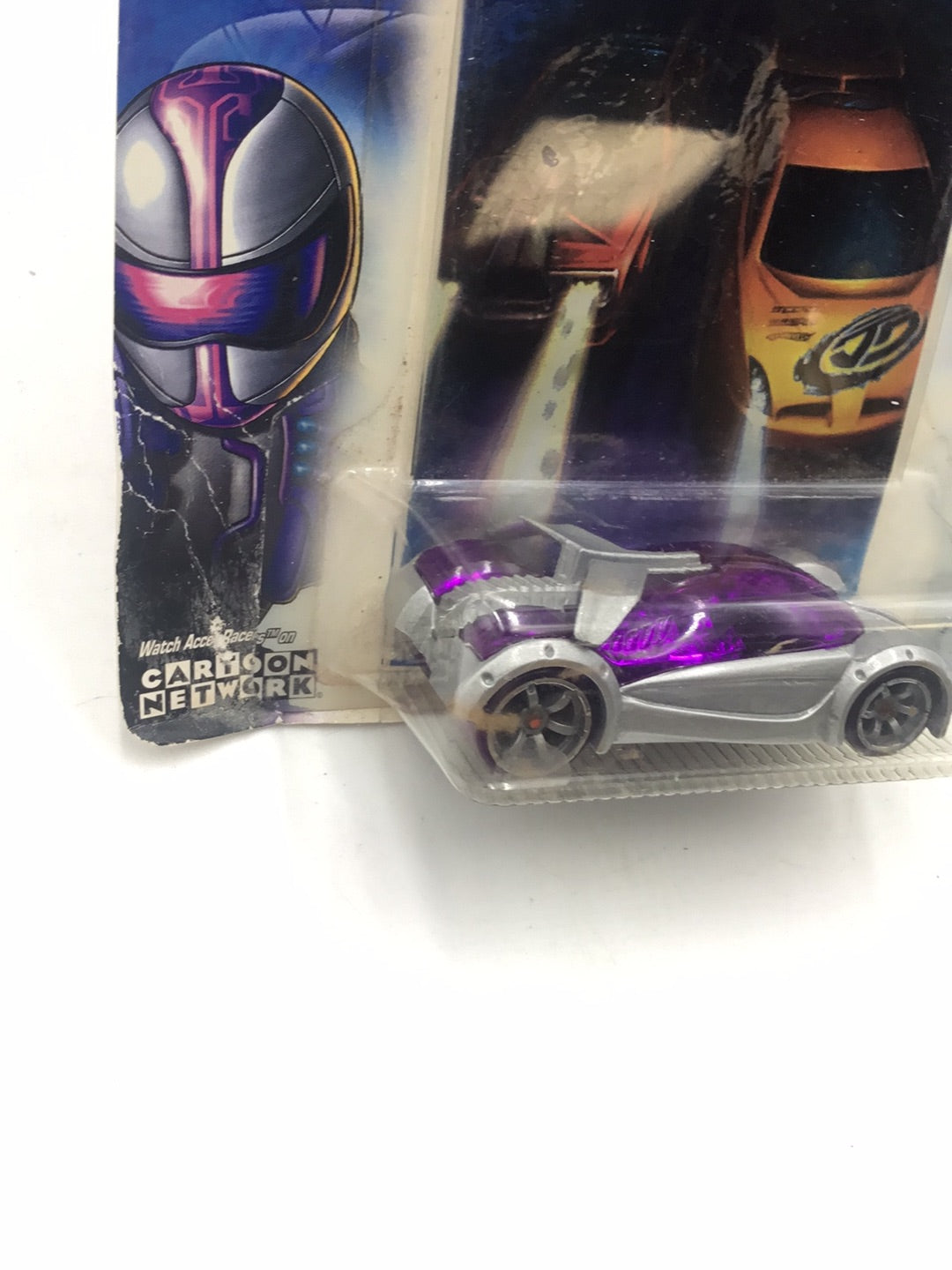 Hot wheels Acceleracers Silencerz Iridium 4 of 9 US card CM 6 Wheels (Bad Card) #1