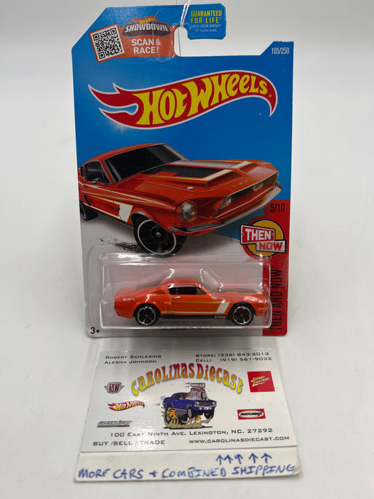 2016 Hot Wheels Then and Now #105 68 Shelby GT500 Orange 30G
