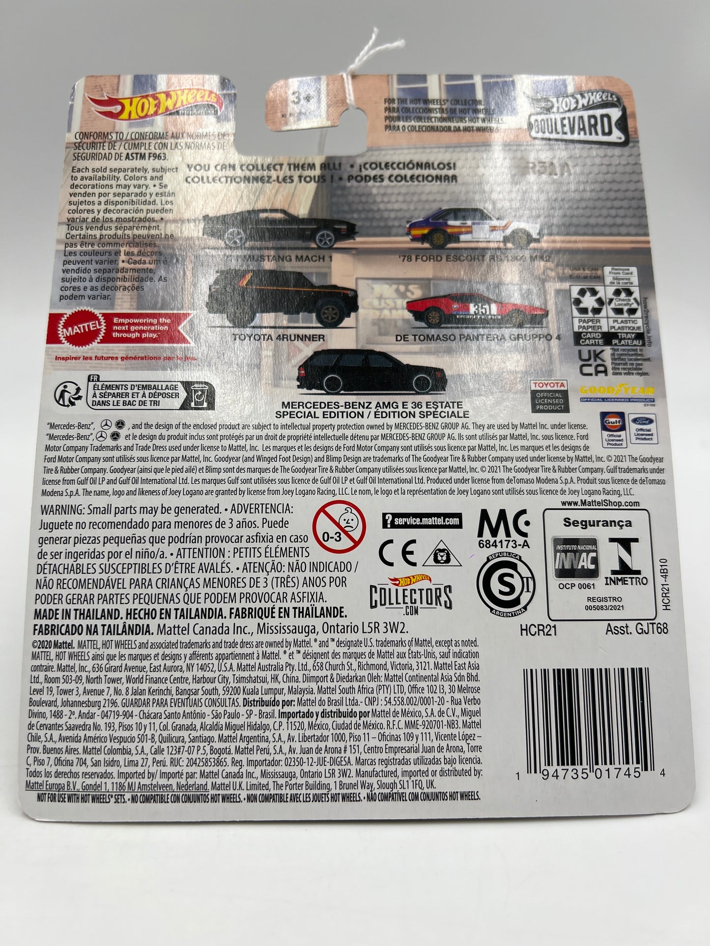 Hot Wheels Premium Boulevard #56 71 Mustang Mach 1 Matte Black 264C