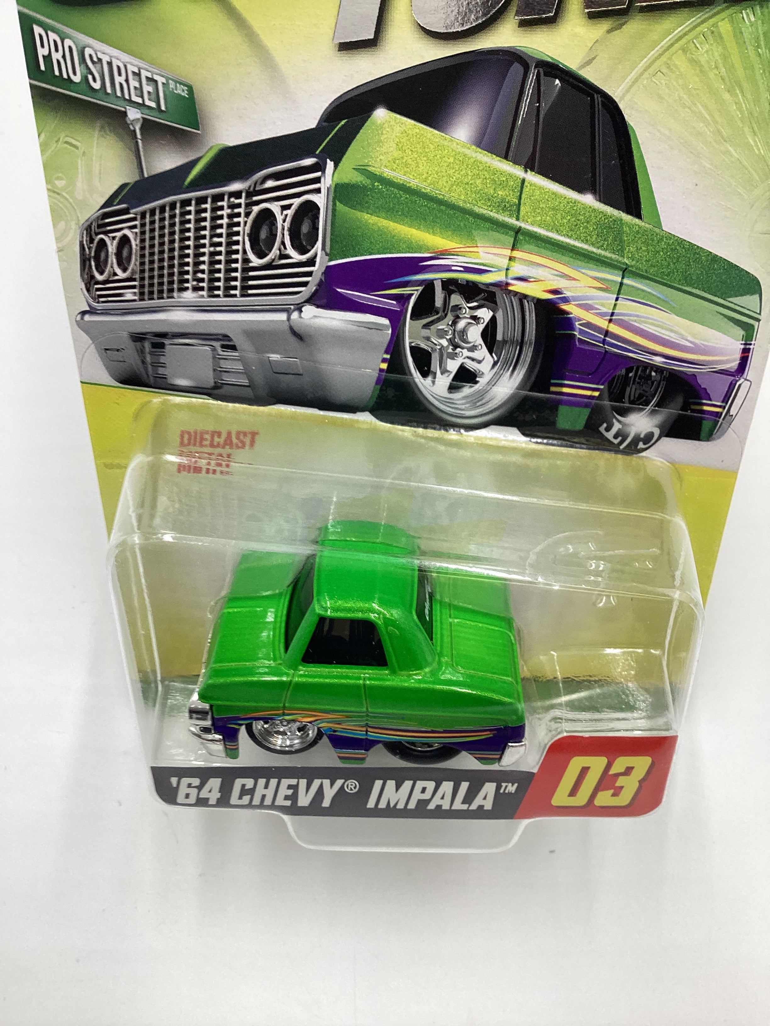 2024 Car Tuned Series 1 #03 64 Chevy Impala Green Walgreens