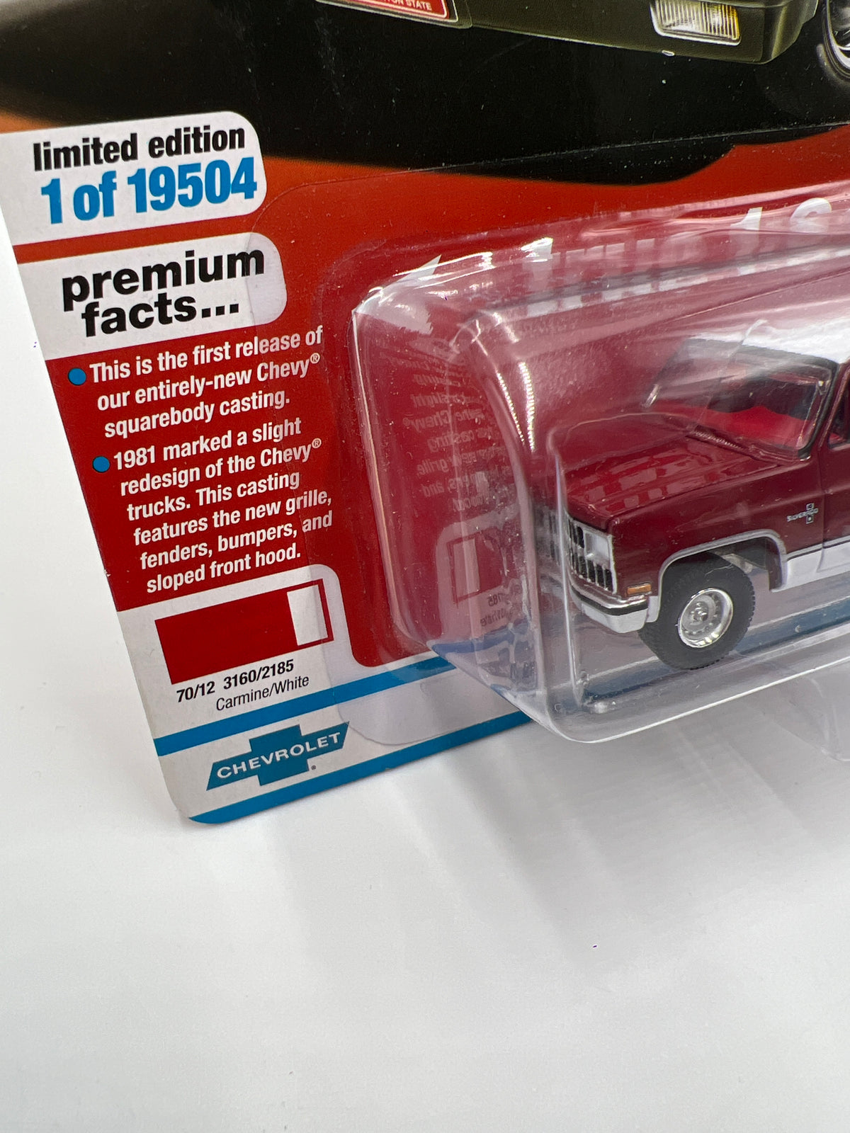 Auto World Muscle Trucks Release 1 Version A 1981 Chevy Silverado 10 Fleetside Red 182D