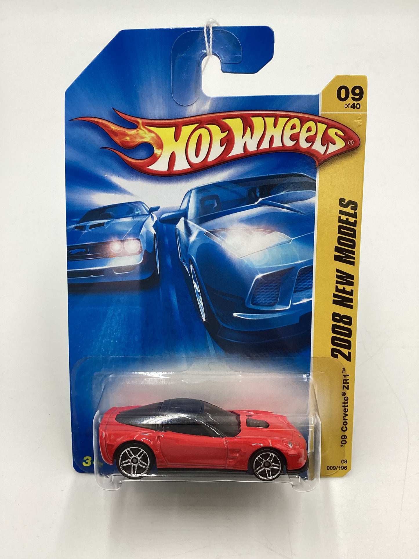 2008 Hot Wheels New Models #9 09 Corvette ZR1 Red 2A