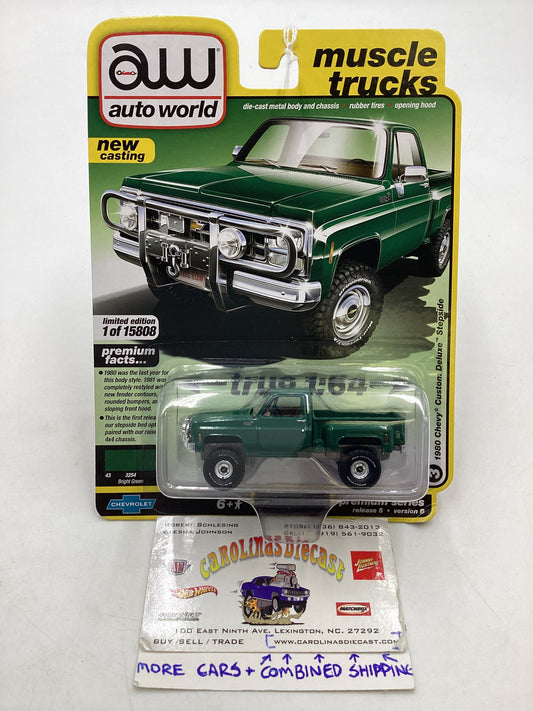 Auto World Muscle Trucks 1980 Chevy Custom Deluxe Stepside 185B