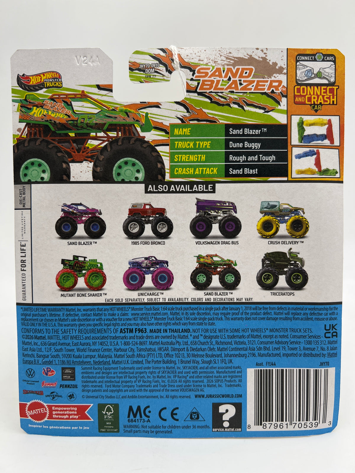 2026 Hot Wheels Monster Trucks Freestyle Wreckers #1 Sand Blazer