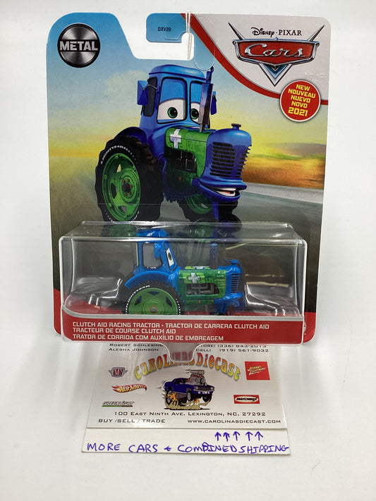 Disney Pixar Cars Cluth Aid Racing Tractor Blue/Green