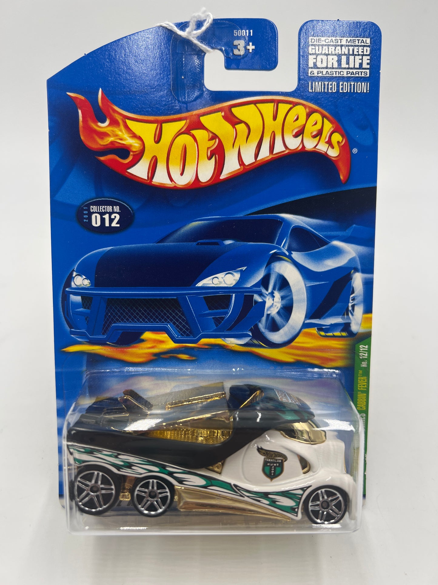 2001 Hot Wheels Treasure Hunt #012 Cabbin Fever White 277E