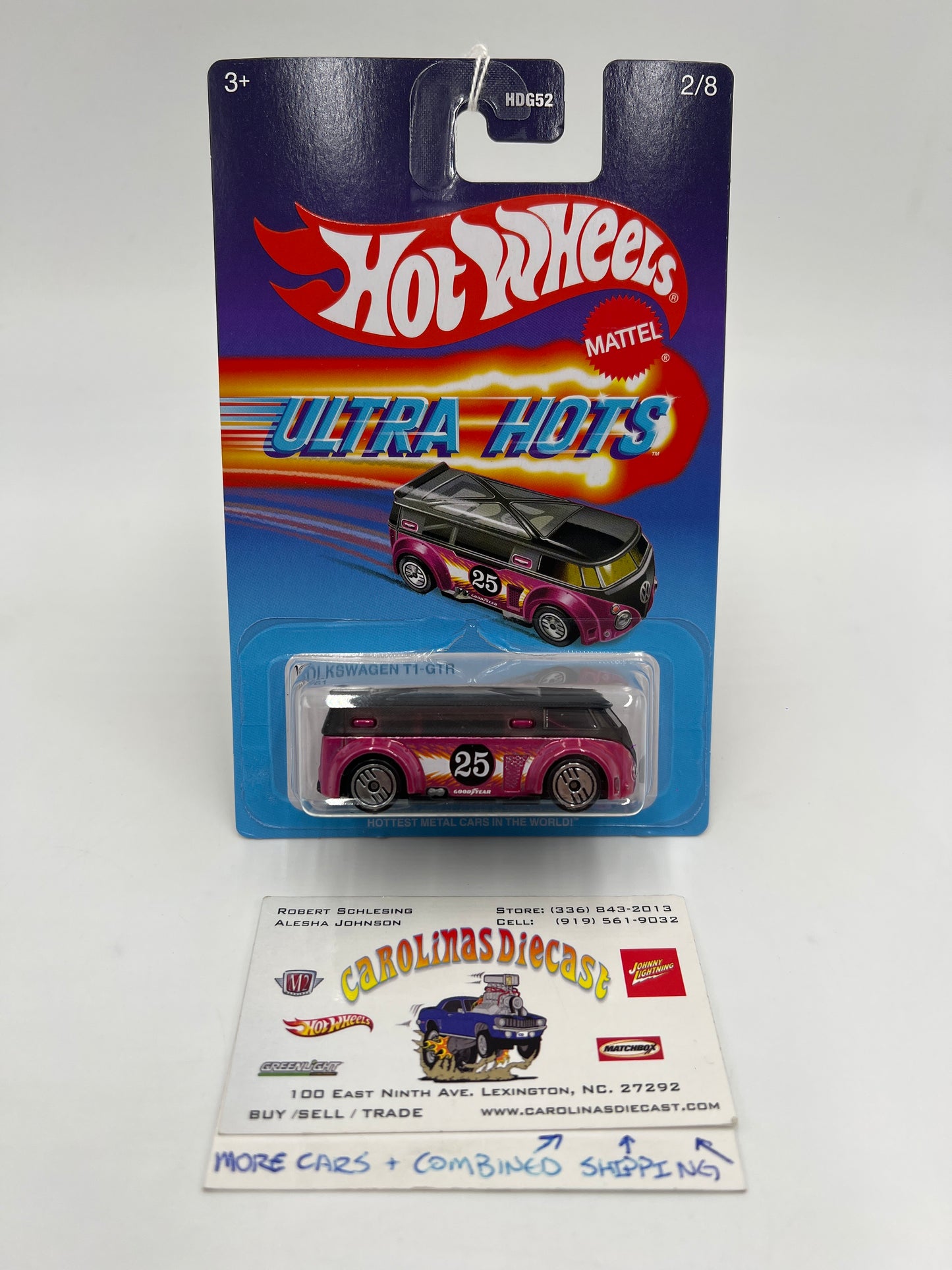 2025 Hot Wheels Target Ultra Hots #2 Volkswagen T1-GTR Pink/Black 158D