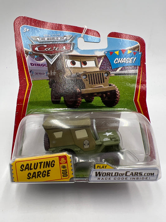 Disney Pixar The World Of Cars #100 CHASE Saluting Sarge