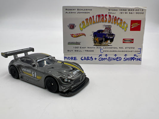 Hot Wheels Open Track Premium 16 Mercedes-AMG GT3 Gray Loose