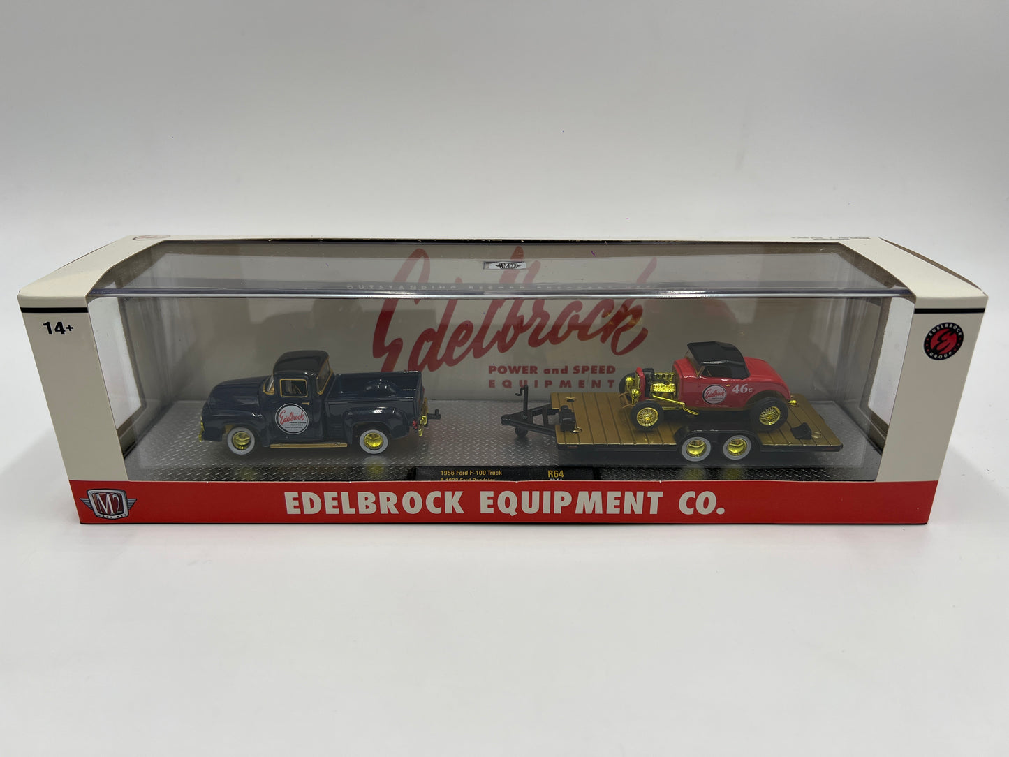 M2 Machines Auto Haulers CHASE Edelbrock 1956 Ford F-100 Truck & 1932 Ford Roadster R64