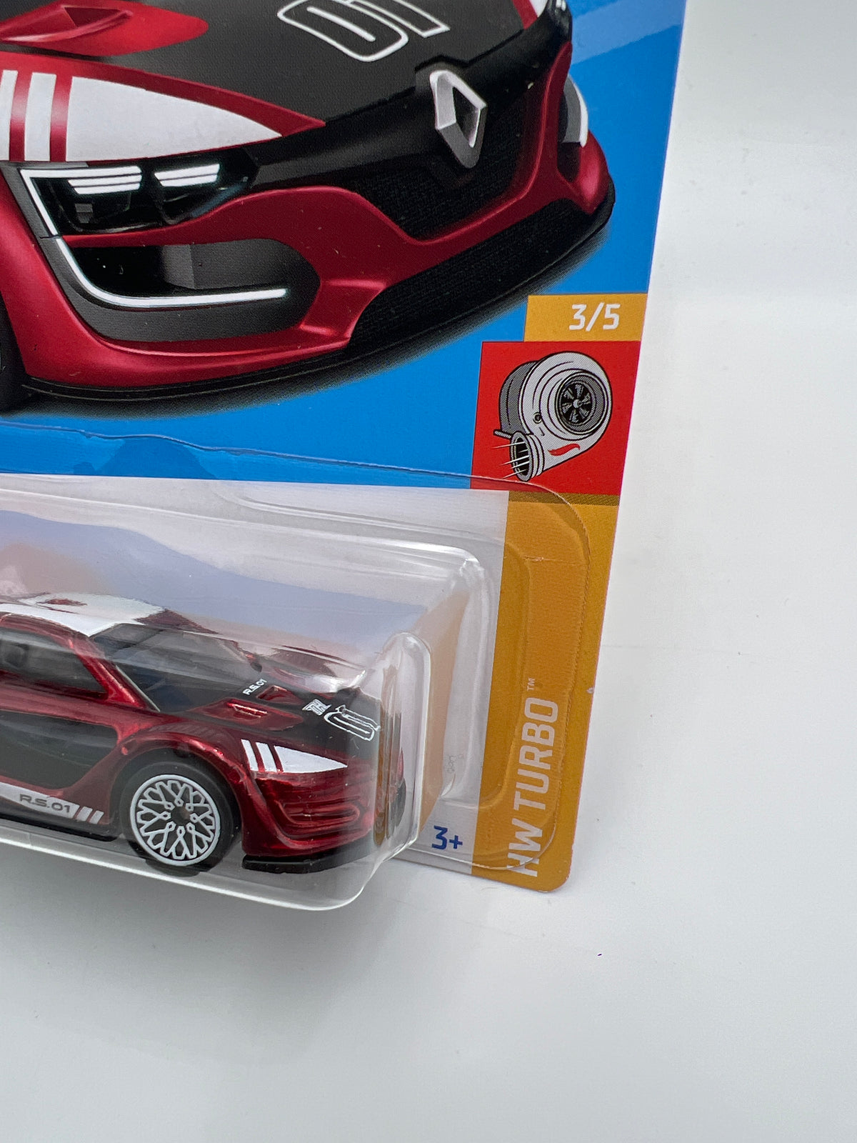 2023 Hot Wheels Super Treasure Hunt #134 Renault Sport R.S. 01 Red W/Protector