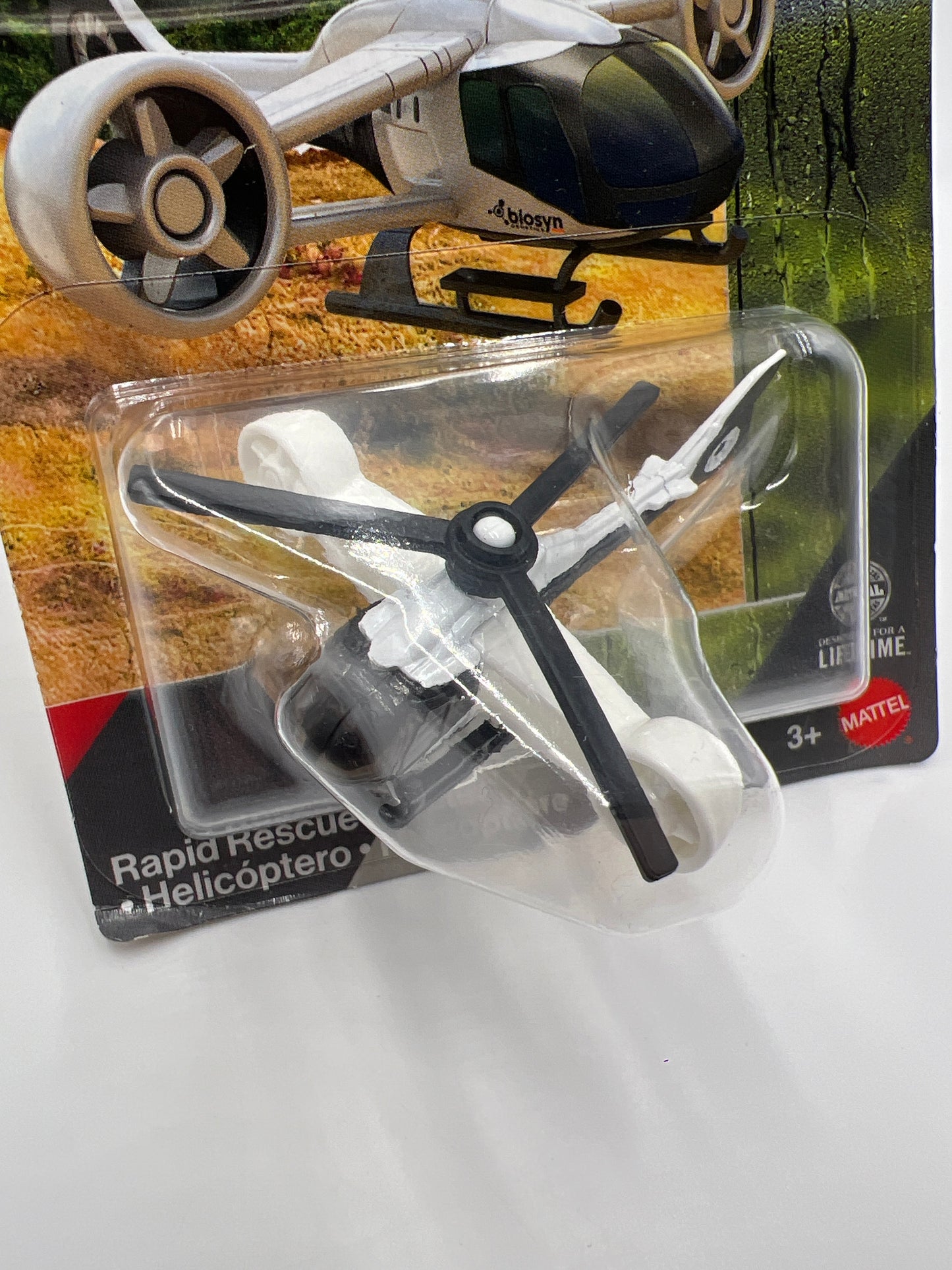2025 Matchbox Jurassic World Rebirth Rapid Rescue Copter White 160i