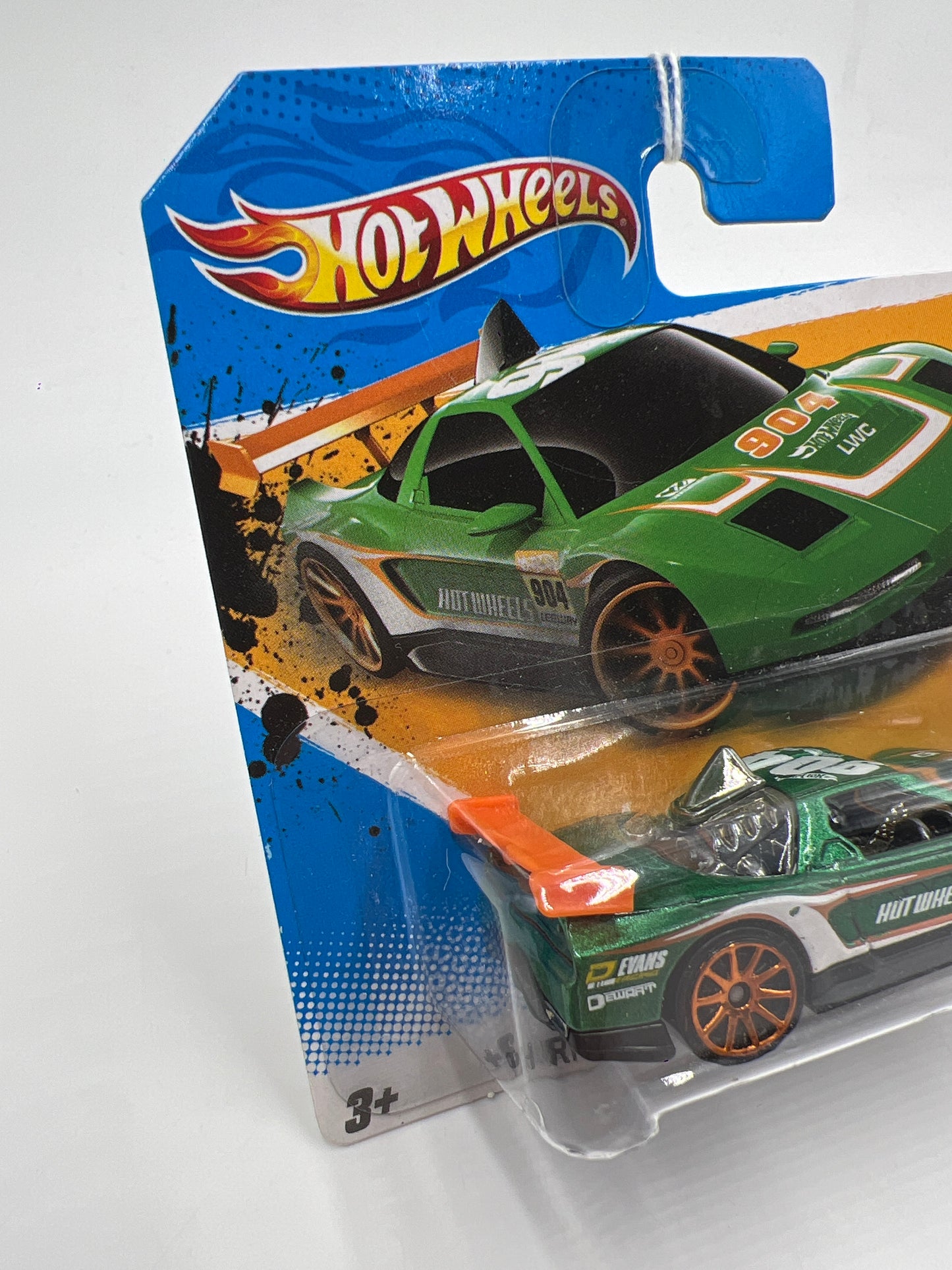 2012 Hot Wheels Short Card Thrill Racers Race Course #181 Acura NSX Green