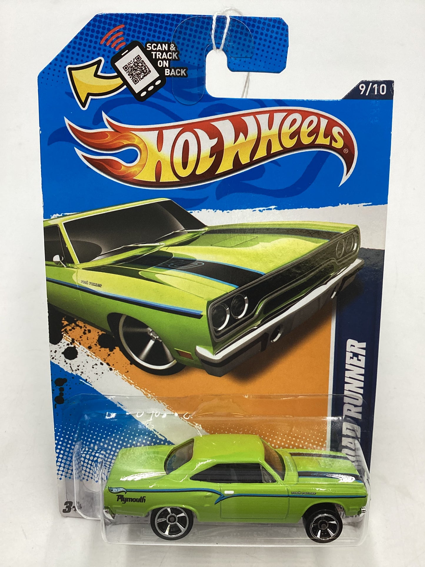 2012 Hot Wheels Muscle Mania Mopar #89 70 Road Runner Lime Green 39E