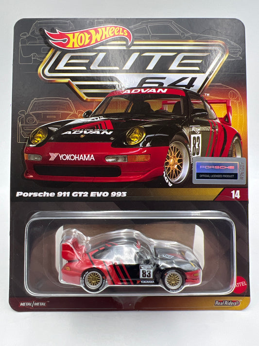 2025 Hot Wheels RLC Elite 64 #14 Advan Porsche 911 GT2 Evo 993 W/Protector