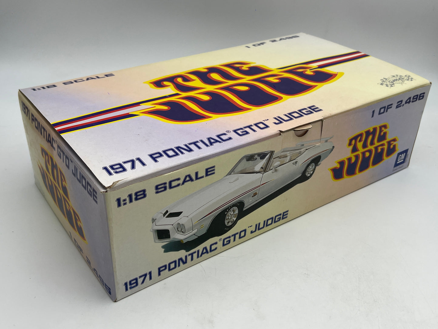 GMP 1/18 Scale 1/2496 1971 Pontiac GTO Judge White W/Box
