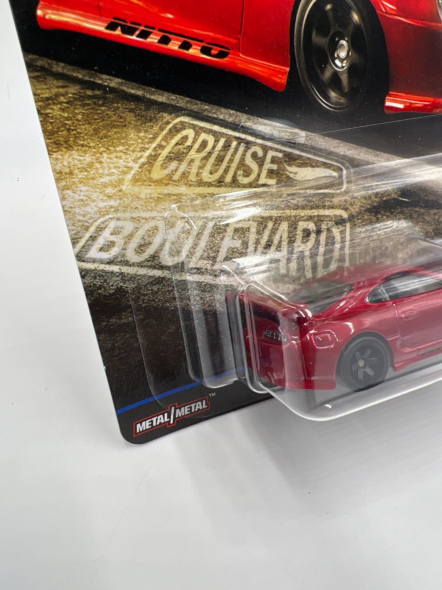 Hot Wheels Premium Cruise Boulevard #1 Toyota Supra Red W/Protector