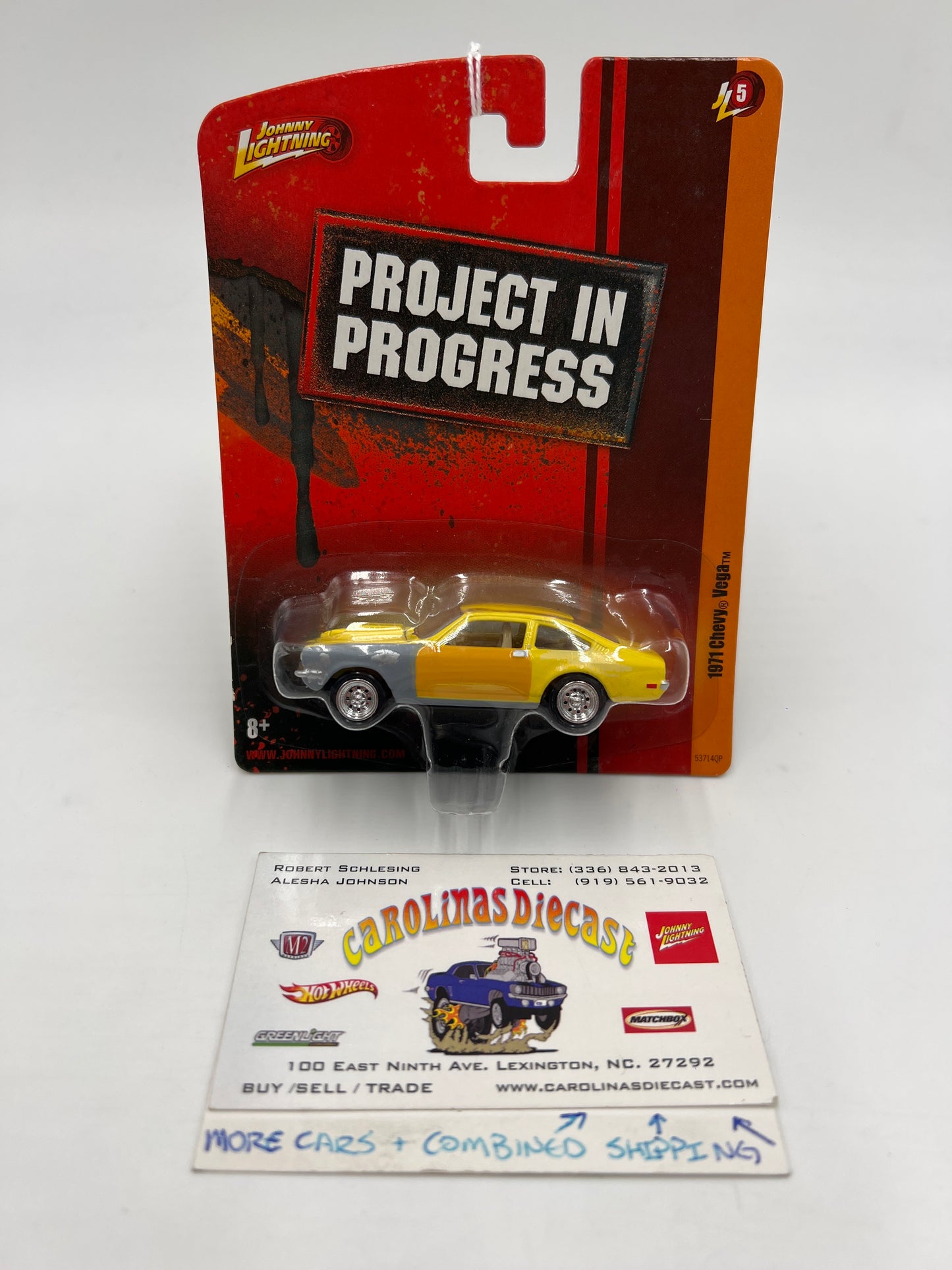 Johnny Lightning Project In Progress Release #5 1971 Chevy Vega Yellow 227F