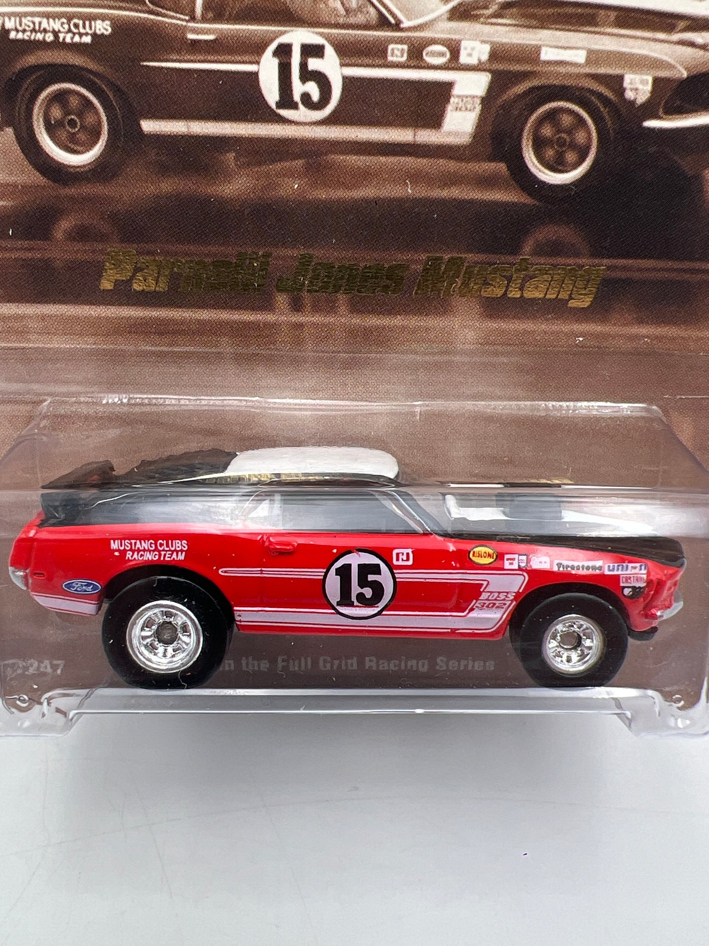 Hot Wheels Special Edition Parnelli Jones 70 Mustang Mach 1 Red W/Protector