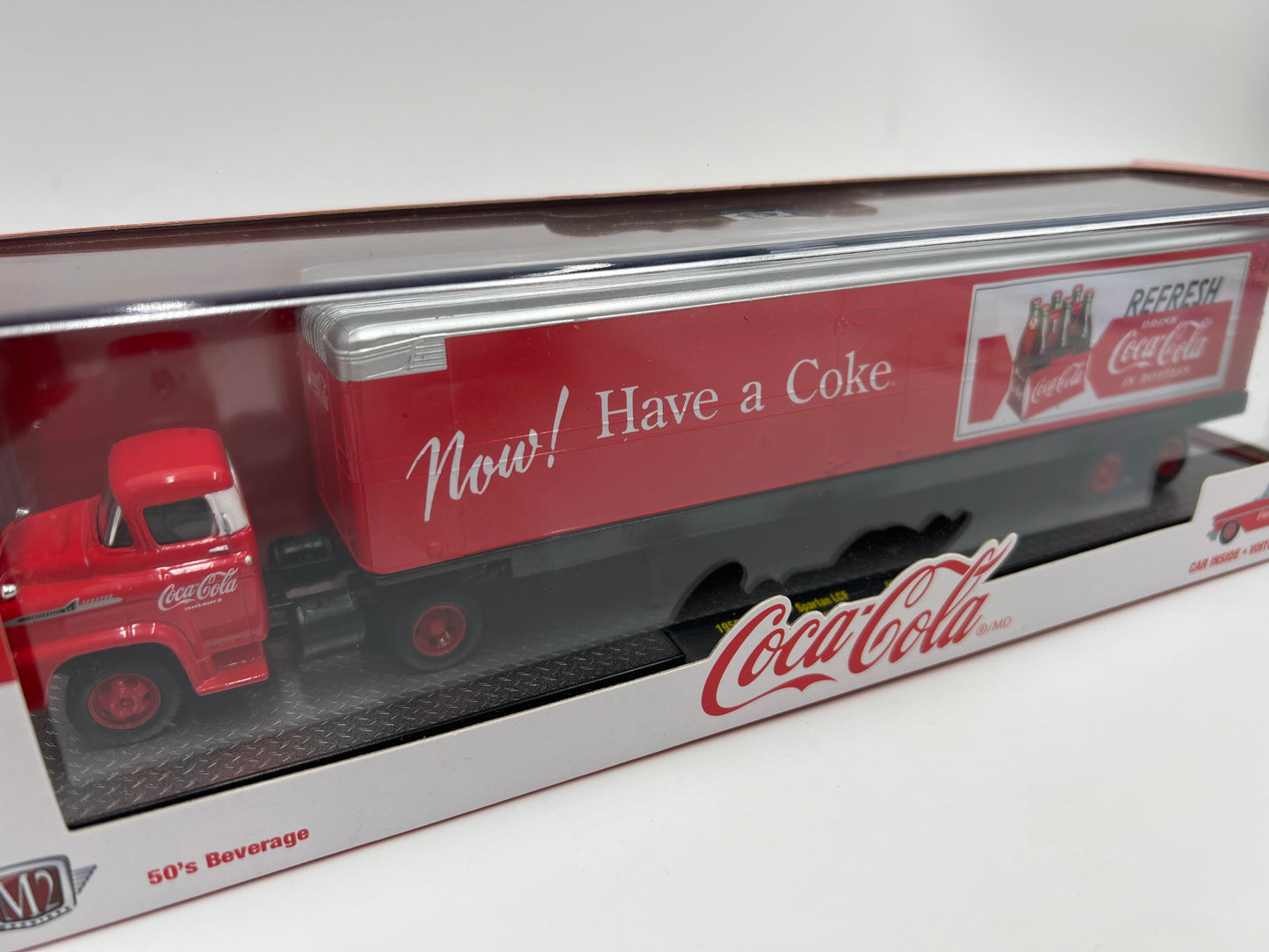 M2 Machines Auto Haulers Coca Cola 1958 Chevrolet Spartan LCF & 1957 Chevrolet Bel Air 50B01