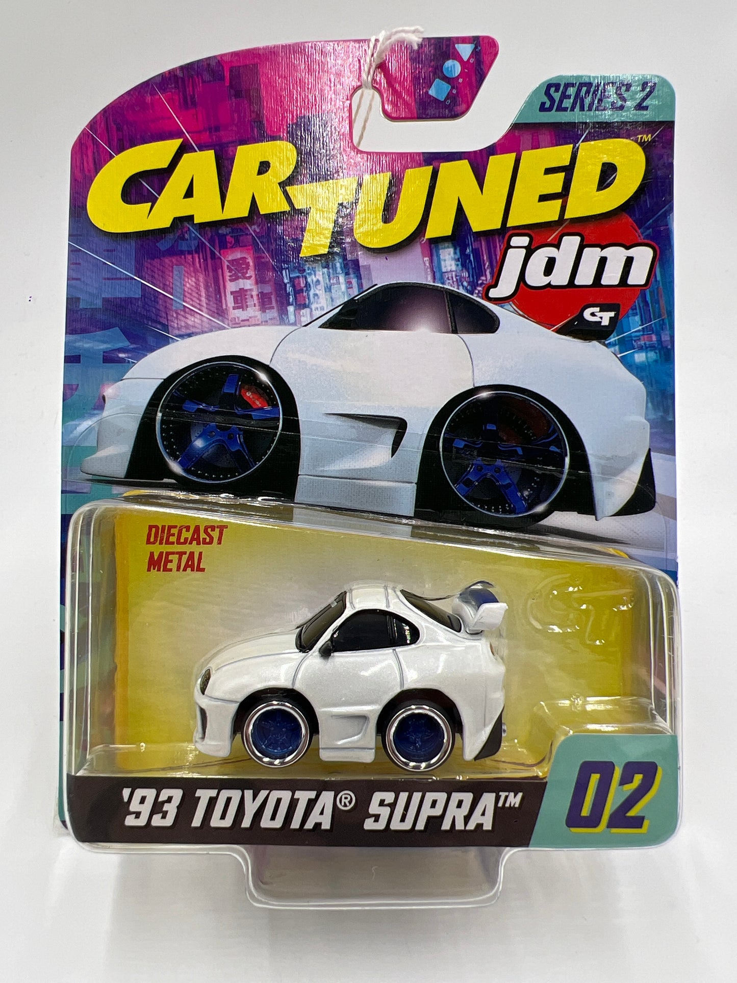 2025 MGA Car Tuned JDM Series 2 #2 93 Toyota Supra White 178K
