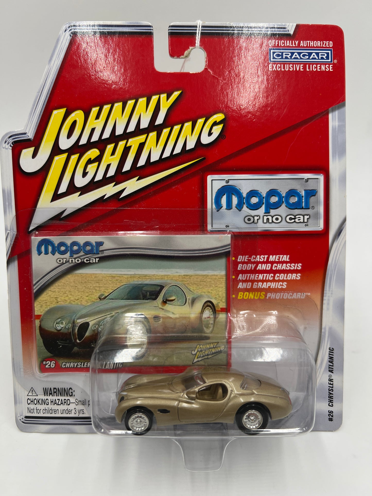 Johnny Lightning Mopar Or No Car #26 Chrysler Atlantic Gold 221G