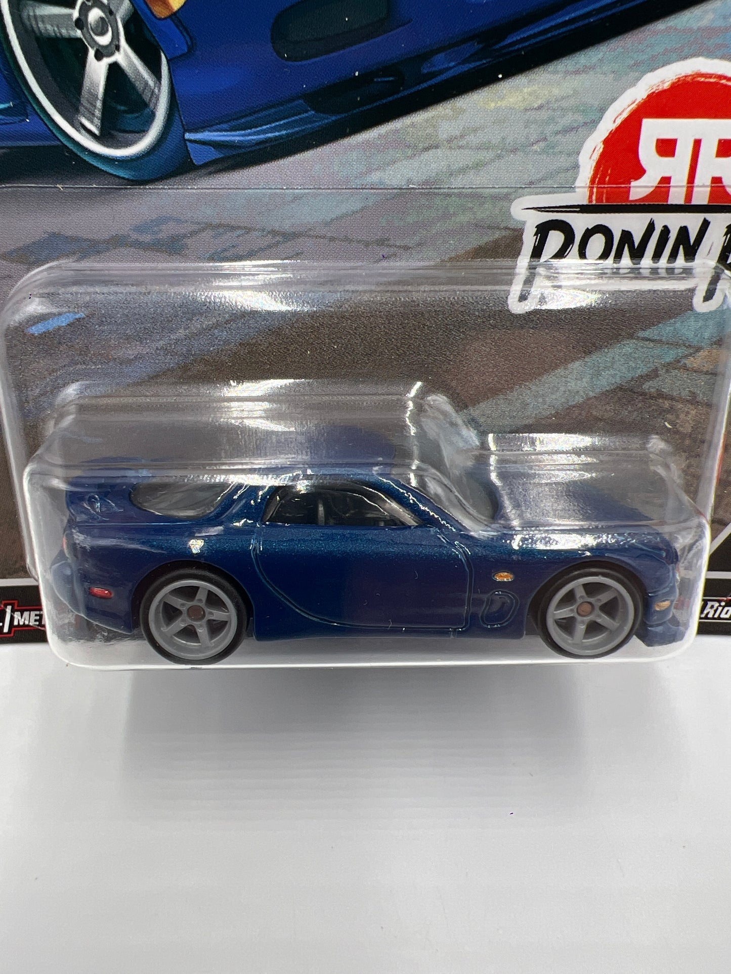 Hot Wheels Premium Ronin Run #1 95 Mazda RX7 Blue 258C