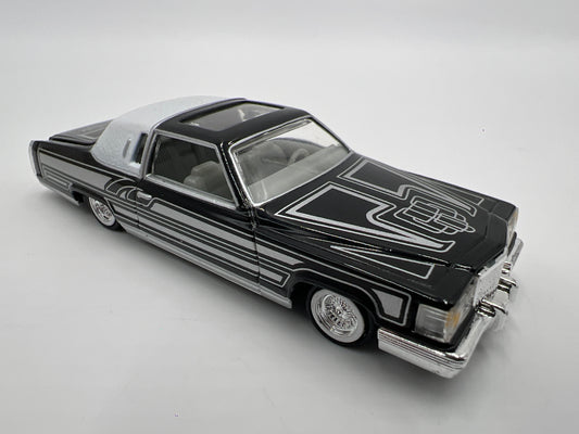 Revell 1/64 Lowrider Magazine #122 81 Cadillac Coupe DeVille Black/Silver Loose Working Suspension