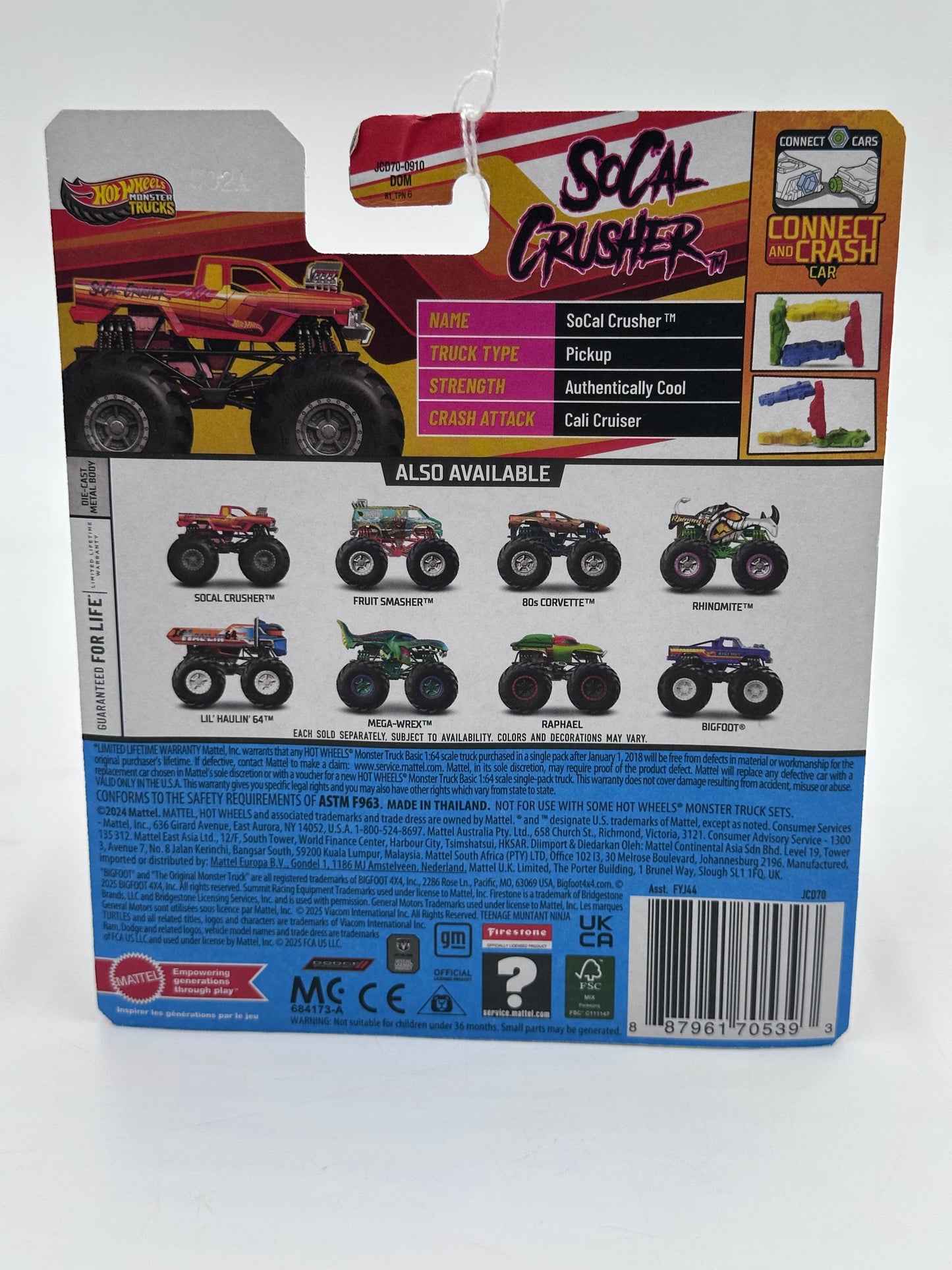 2025 Hot Wheels Monster Trucks SoCal Crusher 127D