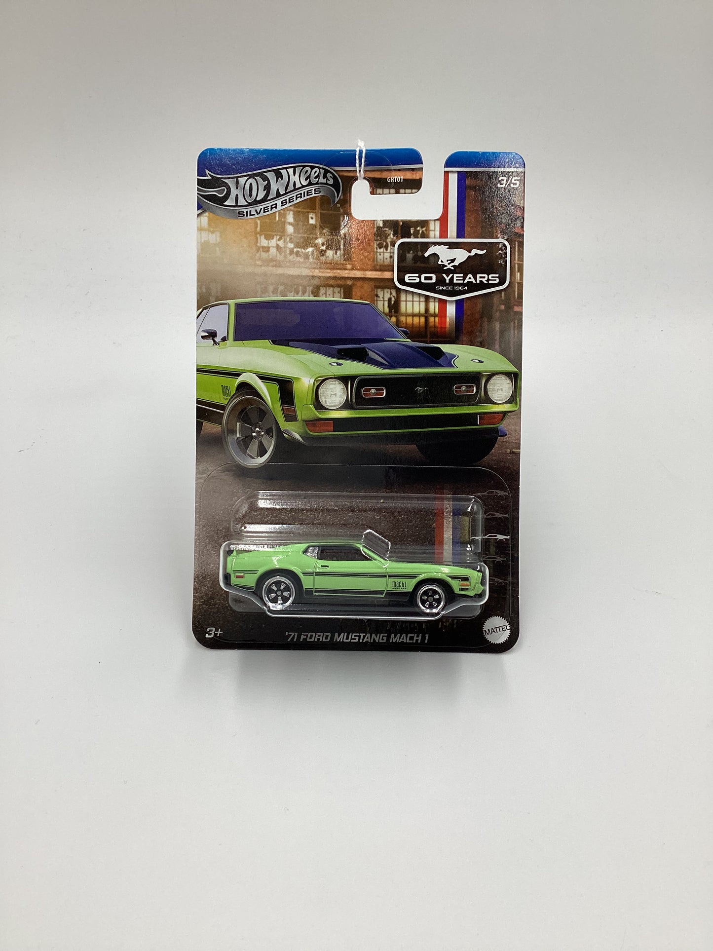 2024 Hot Wheels Silver Series 60 Years Mustang #3 71 Ford Mustang Mach 1 Green 151C