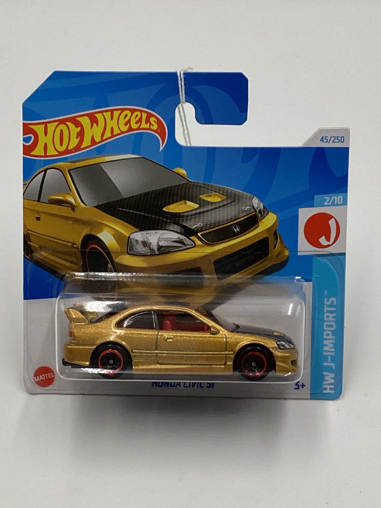 2024 Hot Wheels #45 Honda Civic Si gold short card 77F