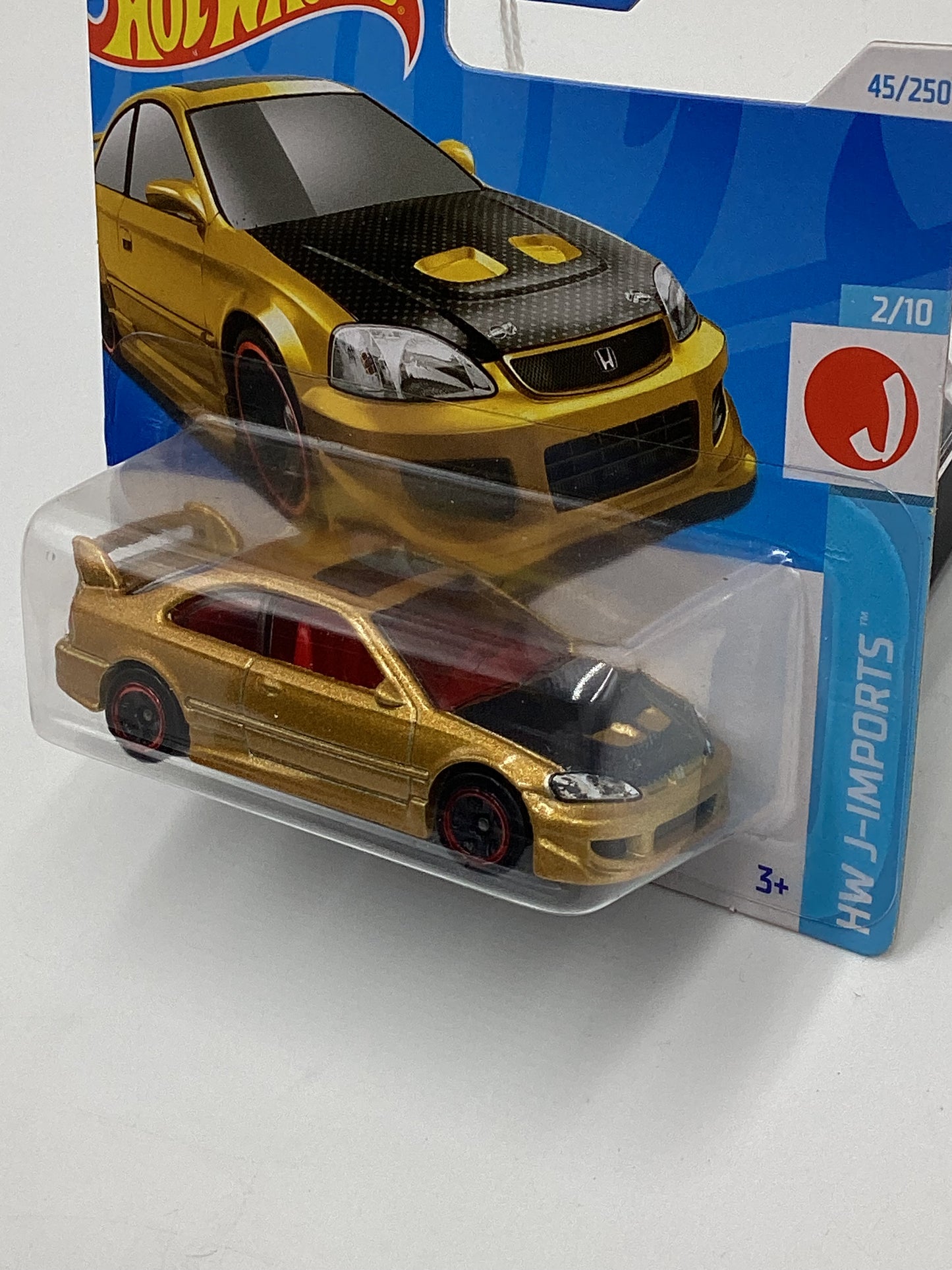 2024 Hot Wheels #45 Honda Civic Si gold short card 77F