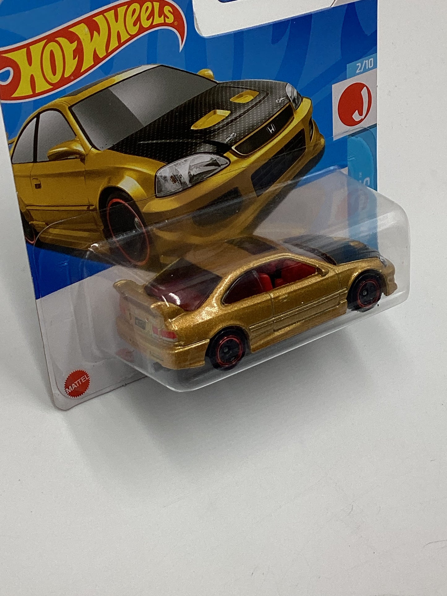 2024 Hot Wheels #45 Honda Civic Si gold short card 77F
