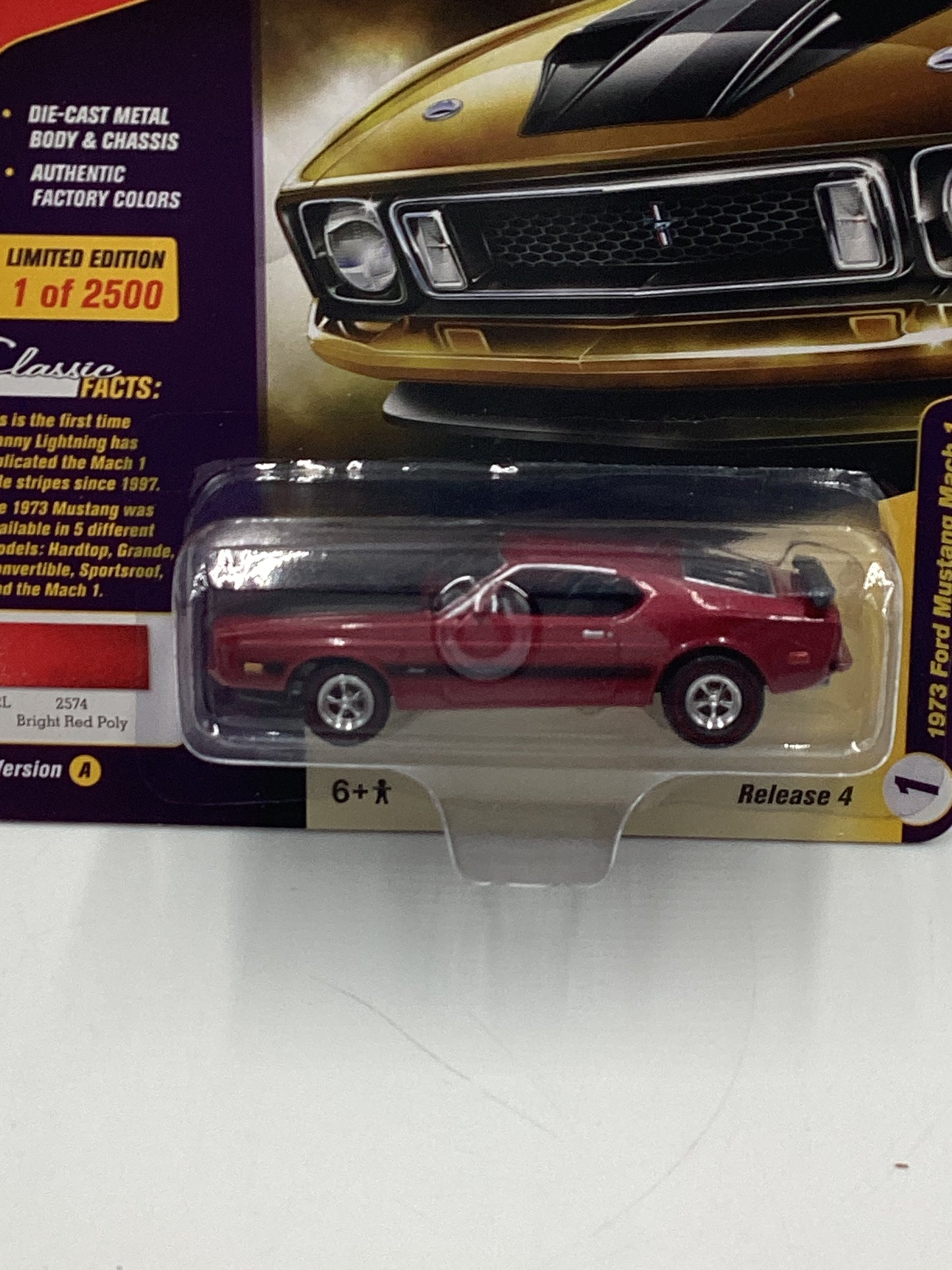 Johnny Lightning Classic Gold Collection Release 4 Version A 1973 Ford Mustang Mach 1 1 of 2500