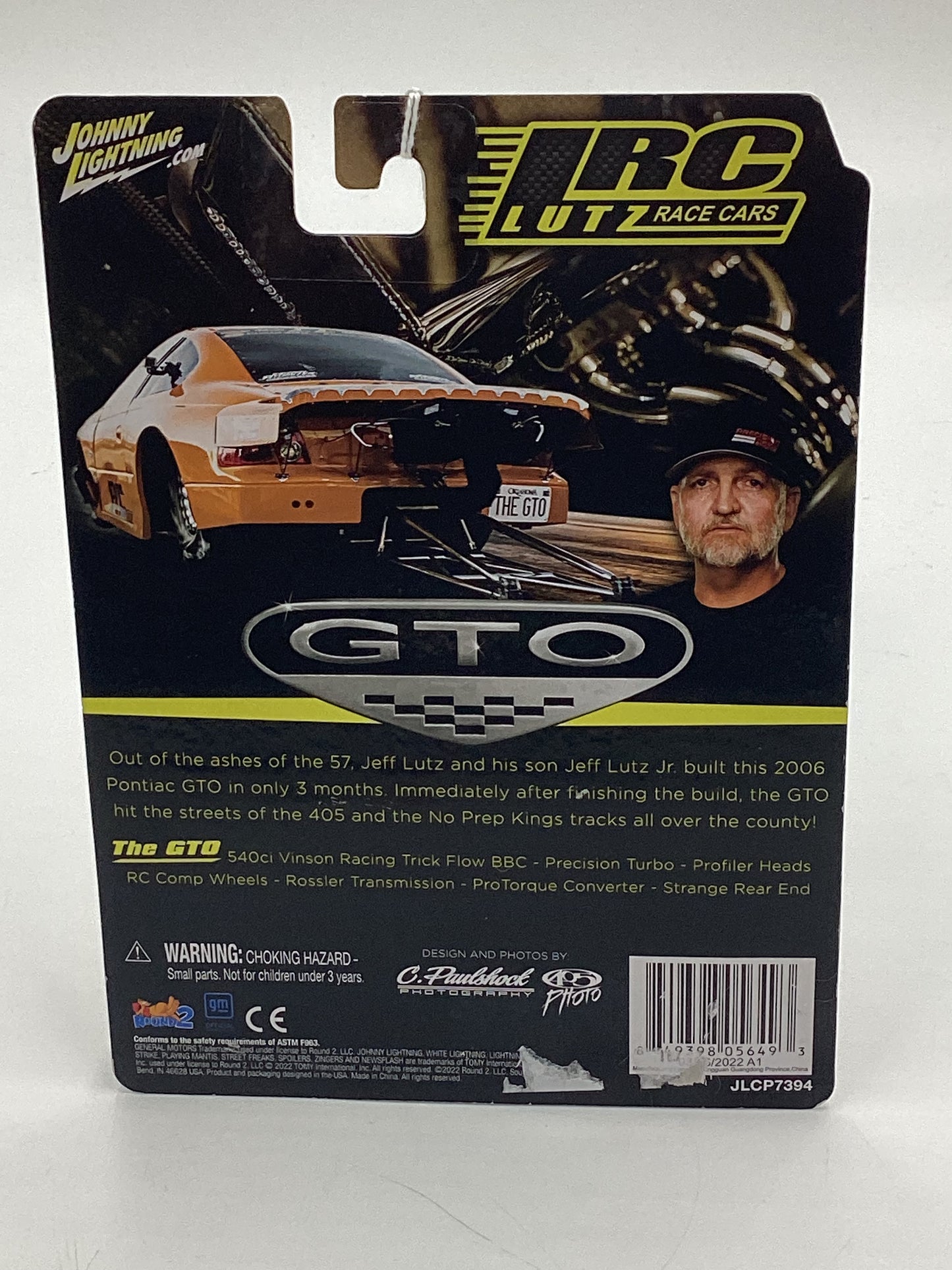 Johnny Lightning LRC Lutz Race 2000 Pontiac GTO Twin Turbo yellow