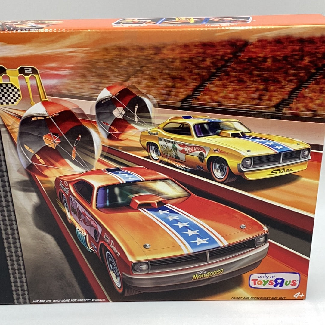 Drag Strip Demons Snake & Mongoose Drag race set Toys R Us exclusive New Sealed!