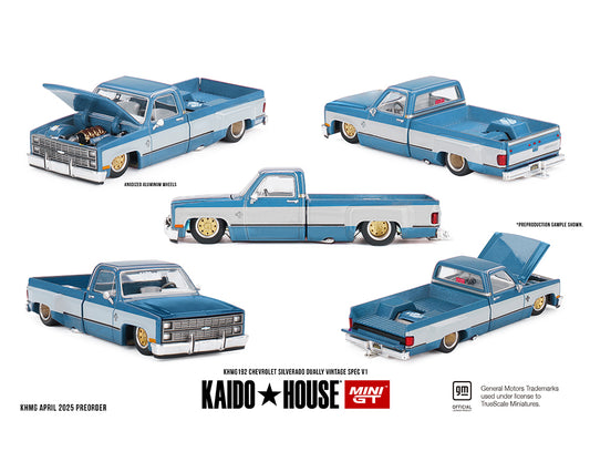 PREORDER Kaido House x Mini GT 1:64 Chevrolet Silverado Dually Vintage Spec V1 #192