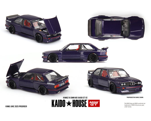 PREORDER Kaido House x Mini GT 1:64 BMW M3 Kaido GT V2- Purple #216