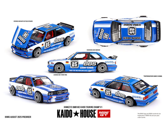PREORDER Kaido House x Mini GT BMW M3 Kaido Touring Champ V1 – Blue/White 223