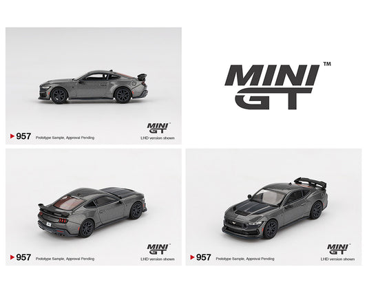 (Preorder) Mini GT 1:64 Ford Mustang Dark Horse 2024 – Carbonized Gray MGT00957