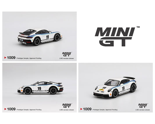 (Preorder) Mini GT 1:64 #1009 Porsche 911 Dakar Rally 1974 – White MGT1009