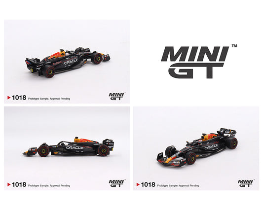 (Preorder) Mini GT 1:64 #1018 Oracle Red Bull Racing RB20 #1 Max Verstappen 2024 F1 2024 Bahrain GP Winner MGT01018