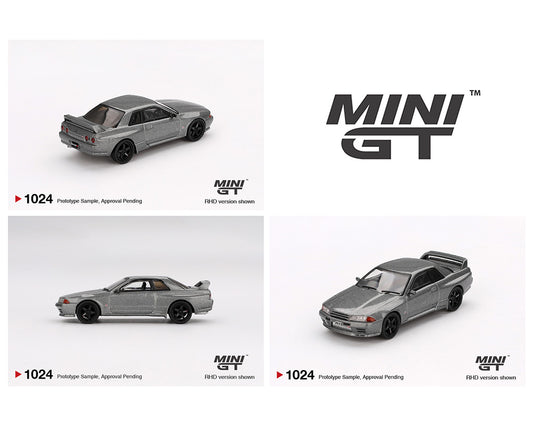(Preorder) Mini GT 1:64 Nissan Skyline GT-R (NISMO BNR32 CRS Version) – Dark Metal Gray MGT1024