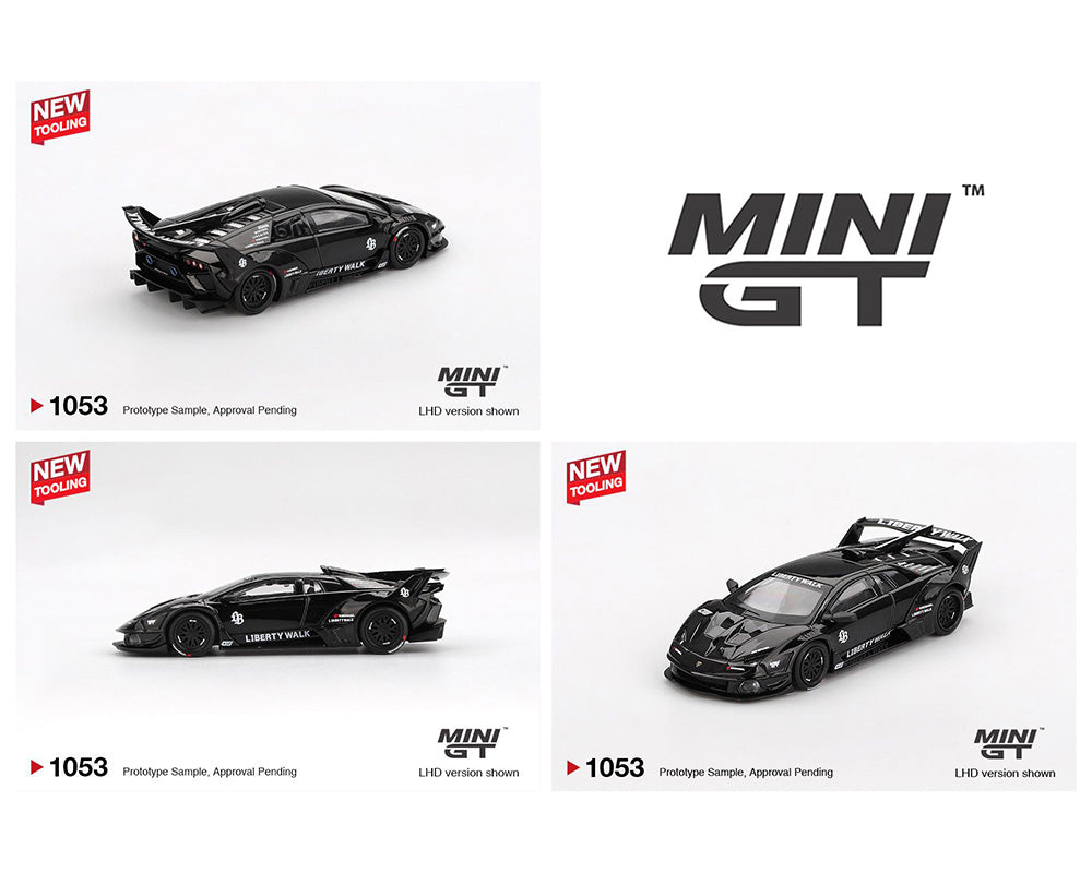 (Preorder) Mini GT 1:64 #1053 Lamborghini LB-Silhouette WORKS MURCIELAGO GT- Evo Black- Mijo Exclusives MGT01053