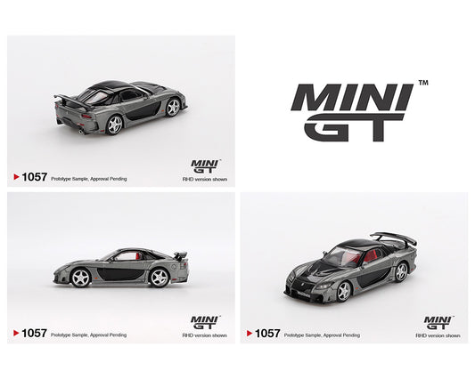 (Preorder) Mini GT 1:64 #1057 Mazda RX-7 VeilSide – Fortune Grey MGT01057