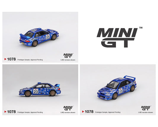(Preorder) Mini GT 1:64 #1078 Subaru Impreza WRC99 #23 2000 Acropolis Rally – Mijo Exclusives MGT01078