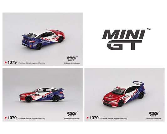 (Preorder) Mini GT 1:64 #1079 Honda Civic TYPE R 2024 Pace Car HRC – Mijo Exclusives MGT01079