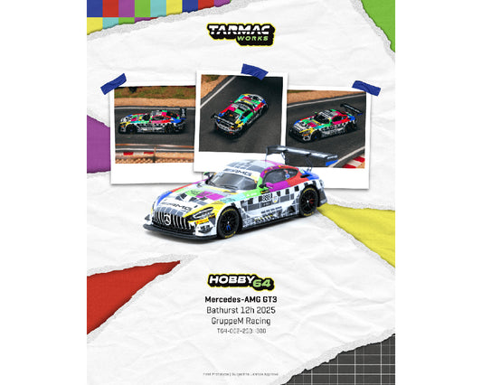 (Preorder) Tarmac Works 1:64 Mercedes-AMG GT3 Bathurst 12h 2025 GruppeM Racing Maro Engel / Mikaël Grenier / Maxime Martin – Hobby64