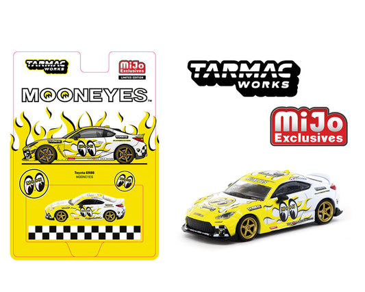 (Preorder) Tarmac Works 1:64 Toyota GR86 MOONEYES Yellow  Global64  MiJo Exclusives Limited Edition